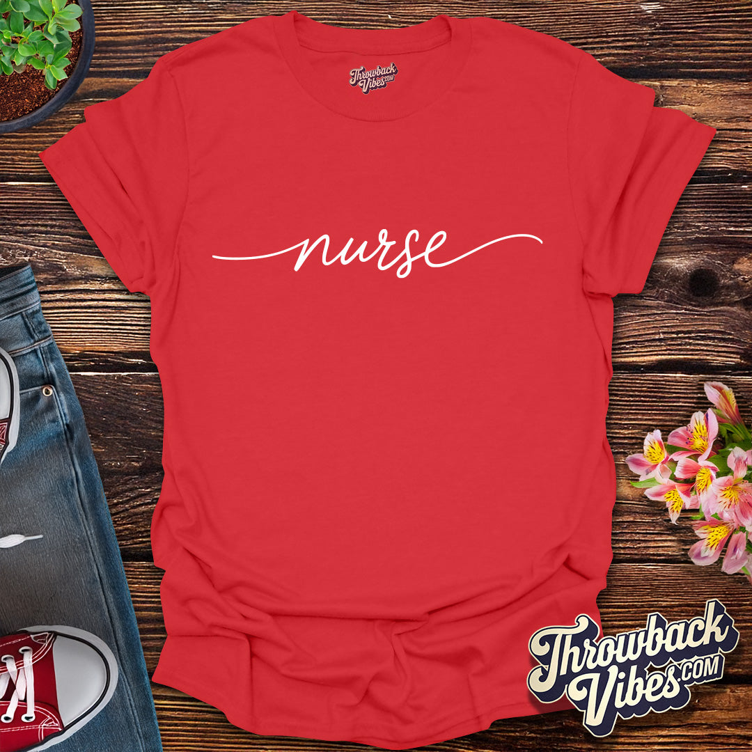 Classic Script Nurse T-Shirt