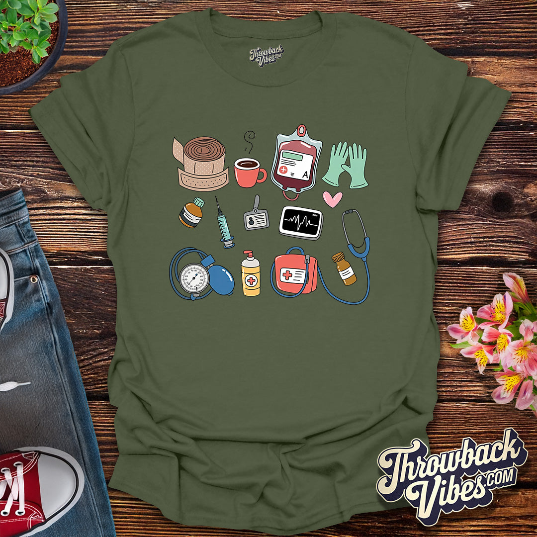 Nurse Life Essentials T-Shirt