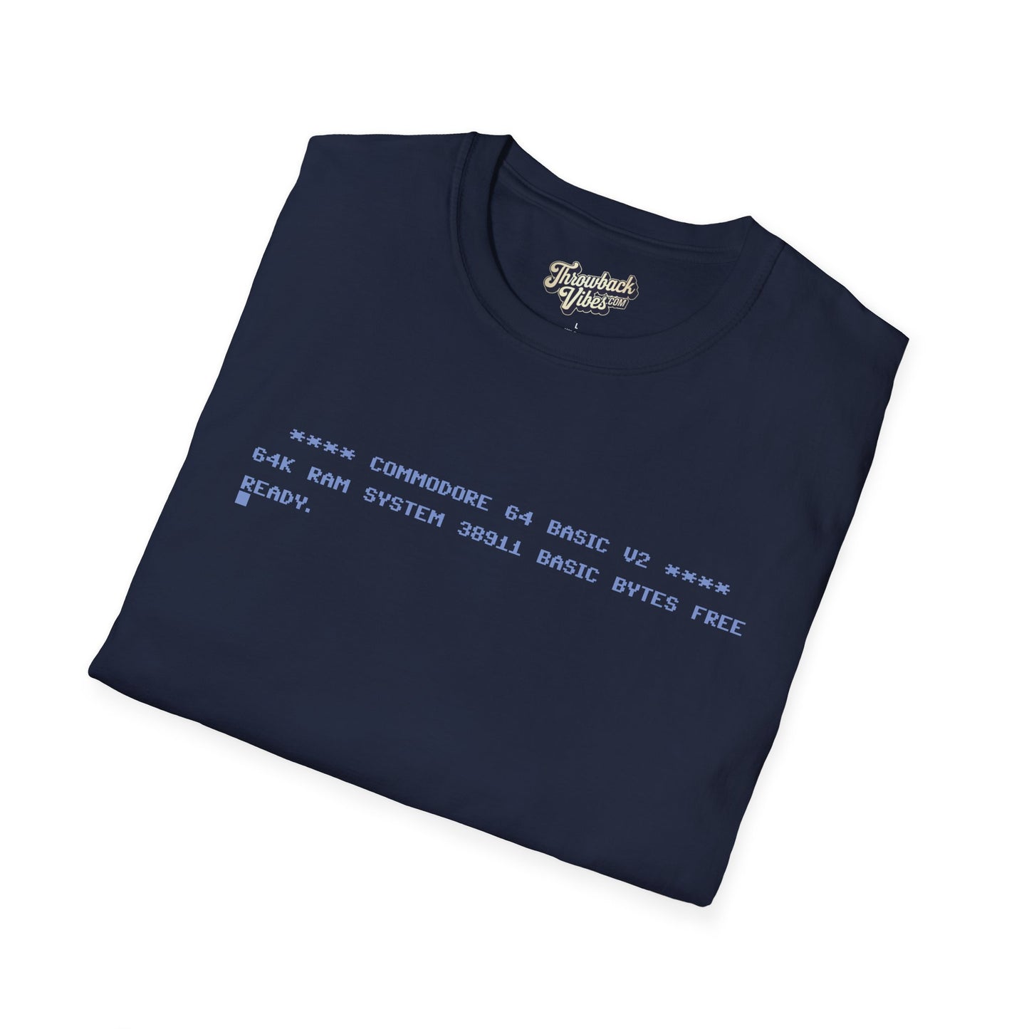 C64 Basic Start Screen T-Shirt - Throwbackvibes