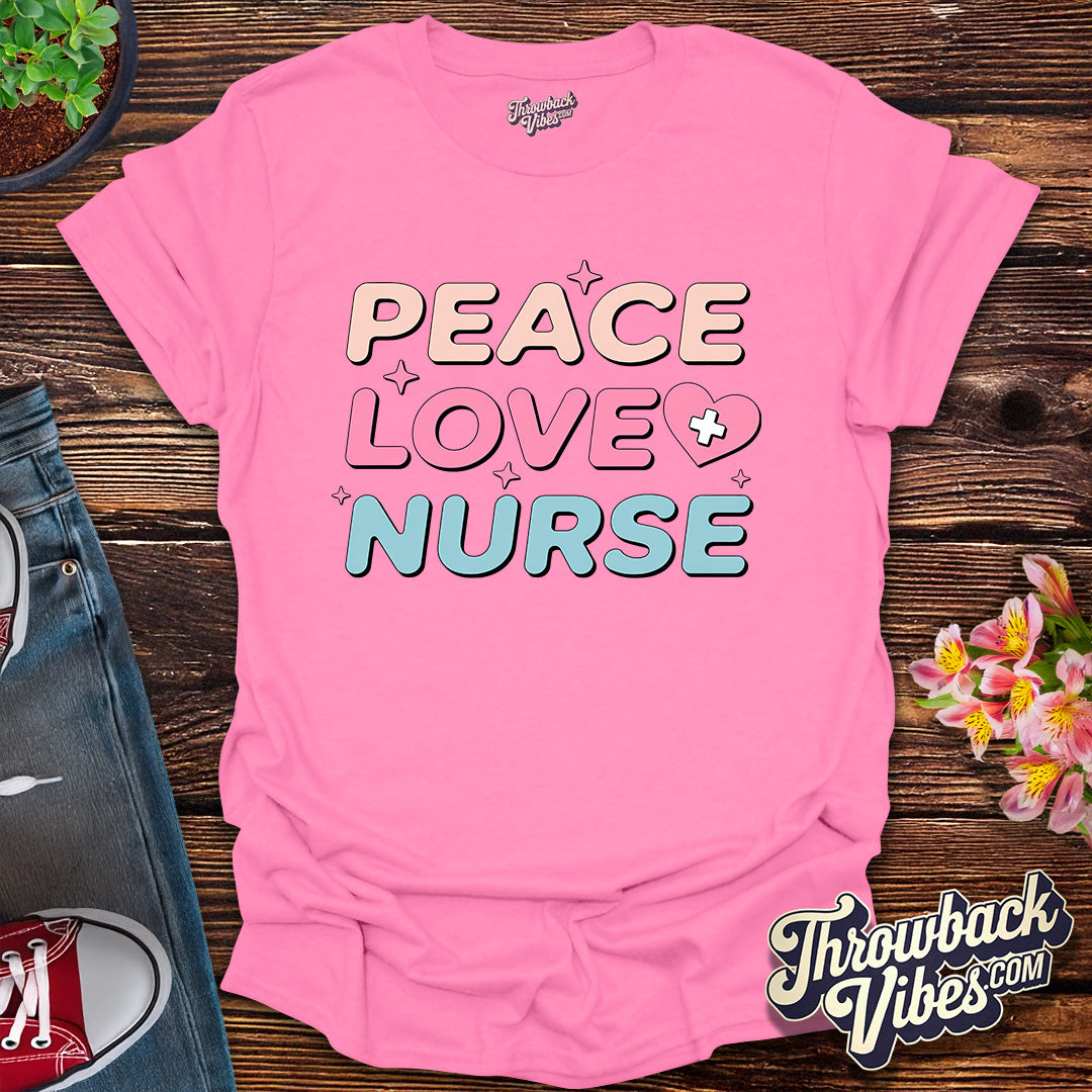 Peace Love Nurse T-Shirt