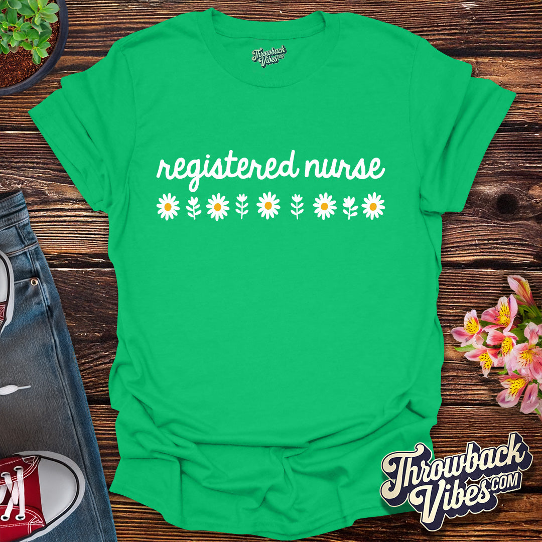 Registered Nurse β Vintage Script T-Shirt