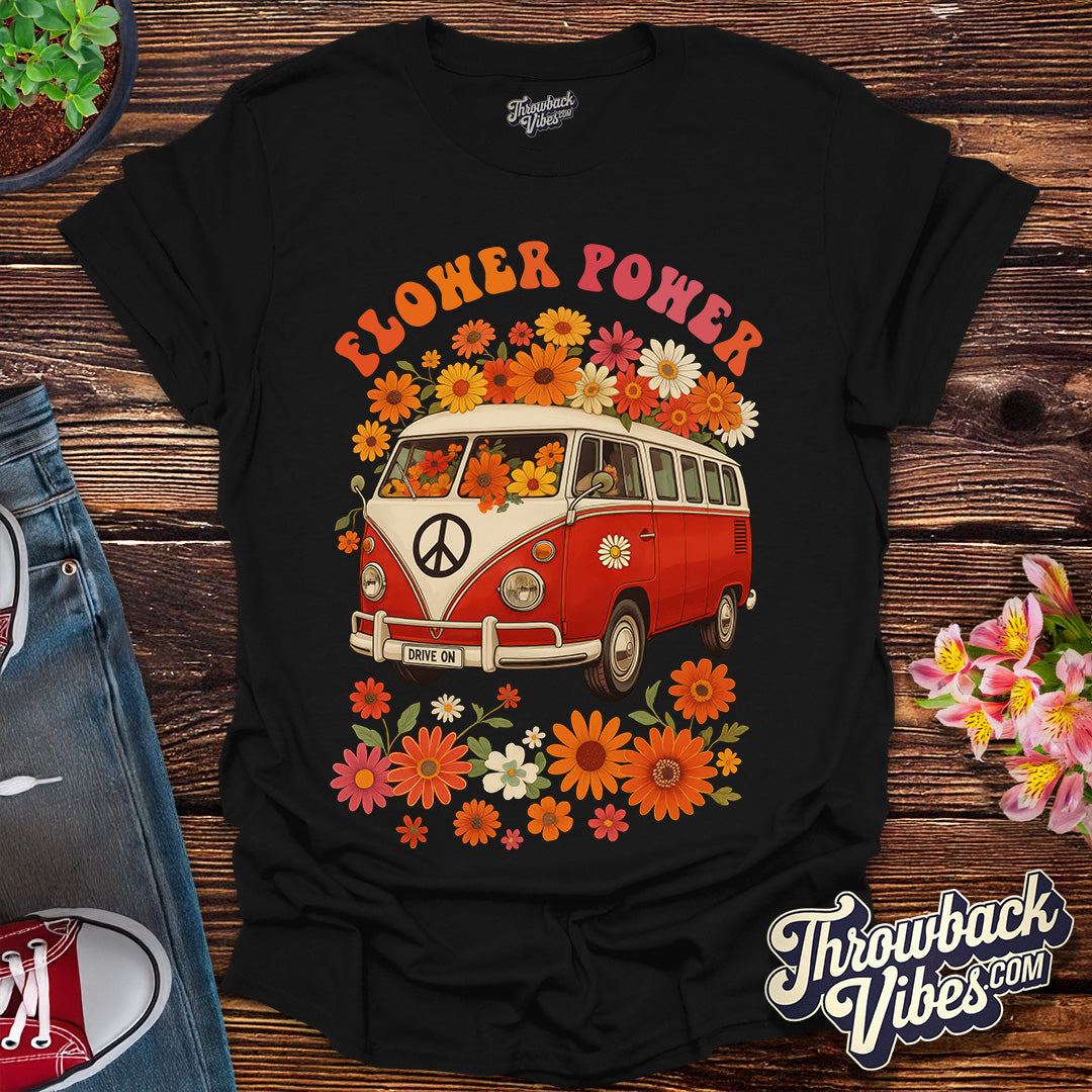 Flower Power Van β Red Edition T-Shirt