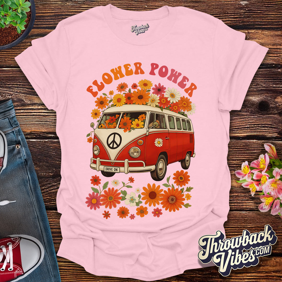 Flower Power Van β Red Edition T-Shirt
