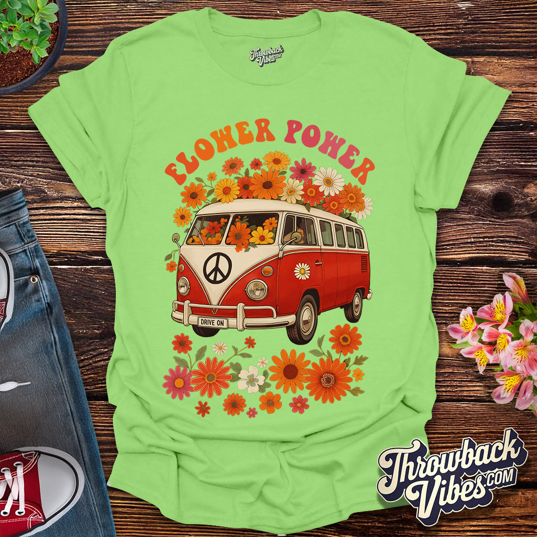 Flower Power Van β Red Edition T-Shirt