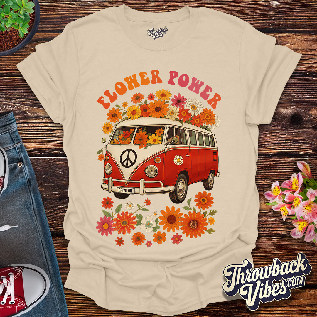 Flower Power Van β Red Edition T-Shirt