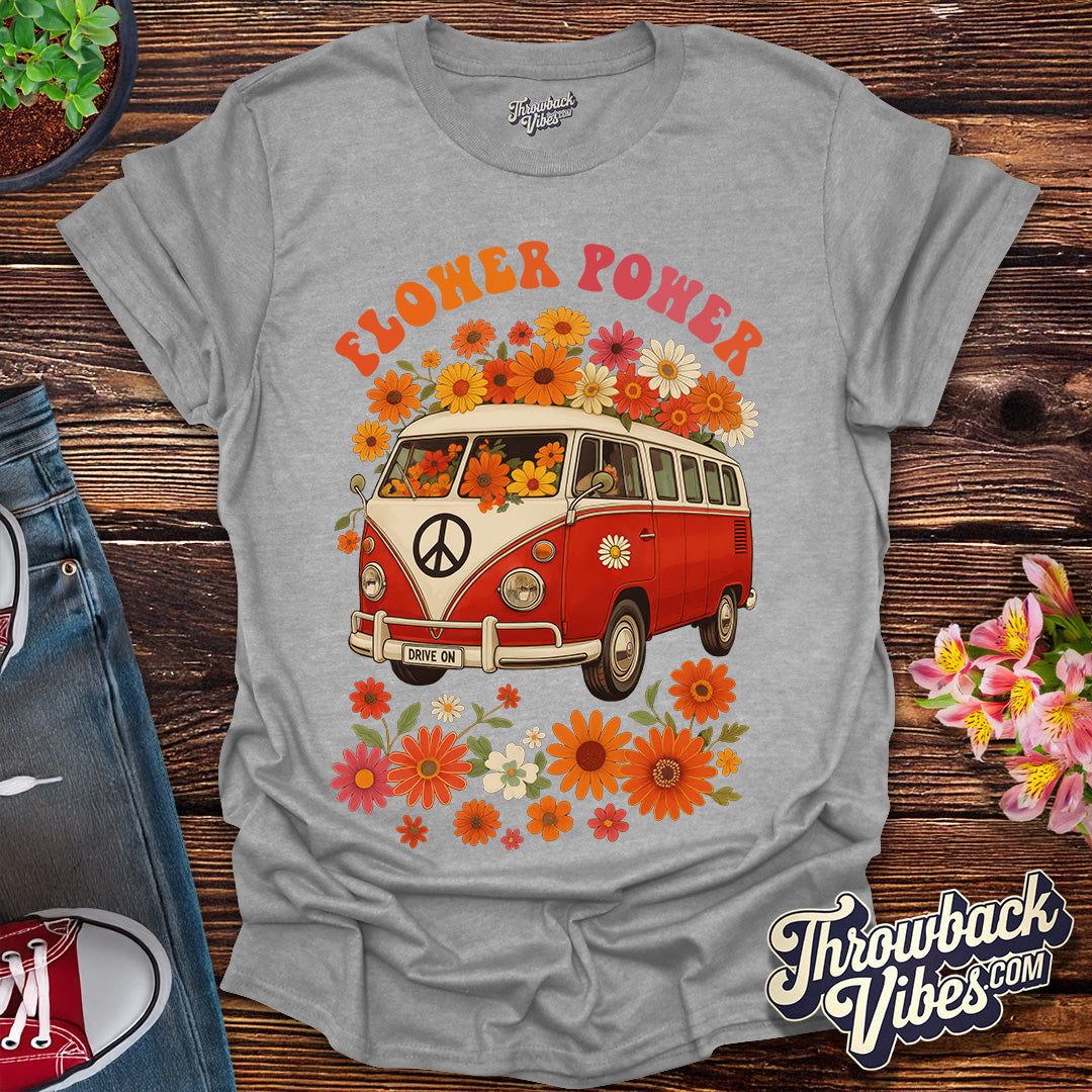 Flower Power Van β Red Edition T-Shirt