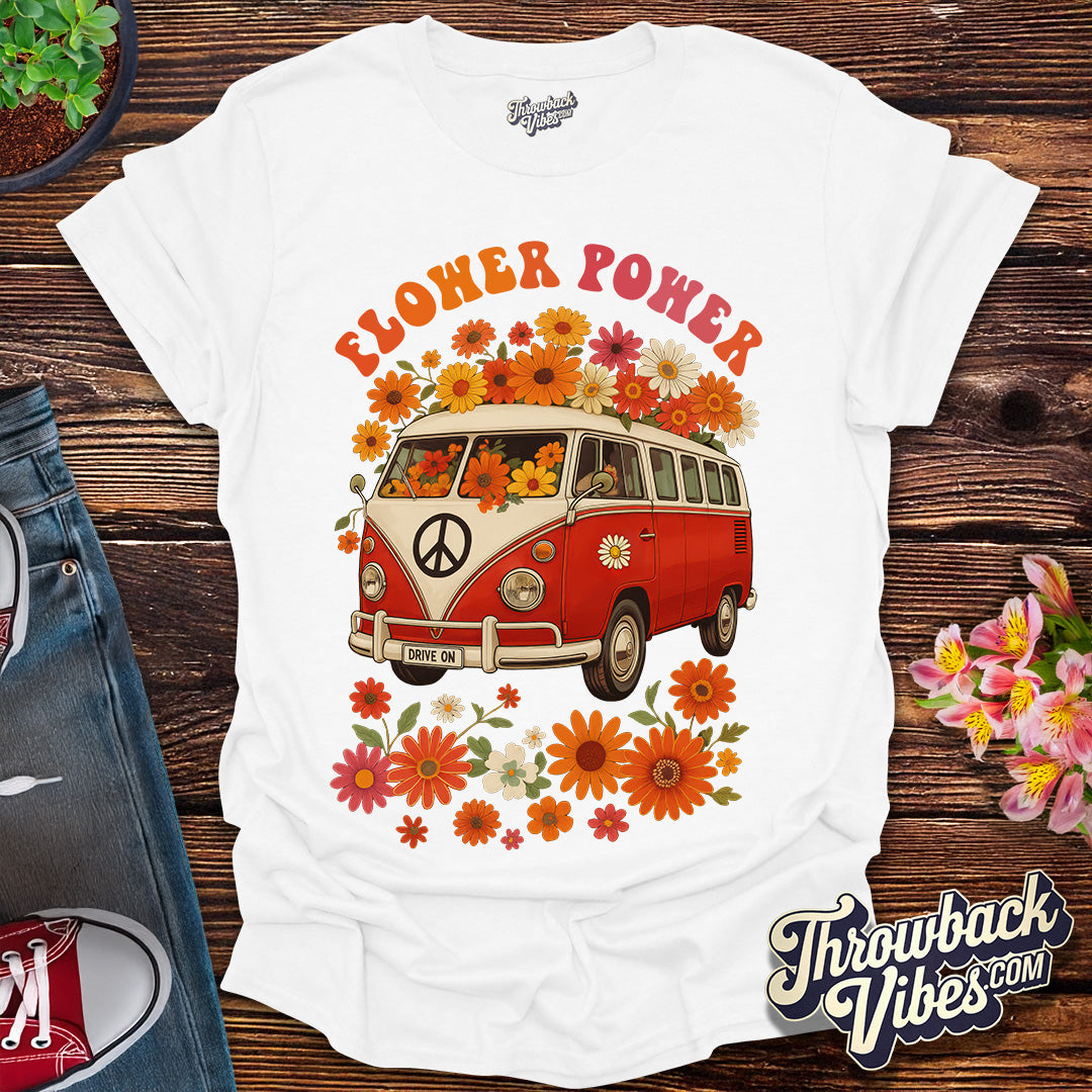 Flower Power Van β Red Edition T-Shirt