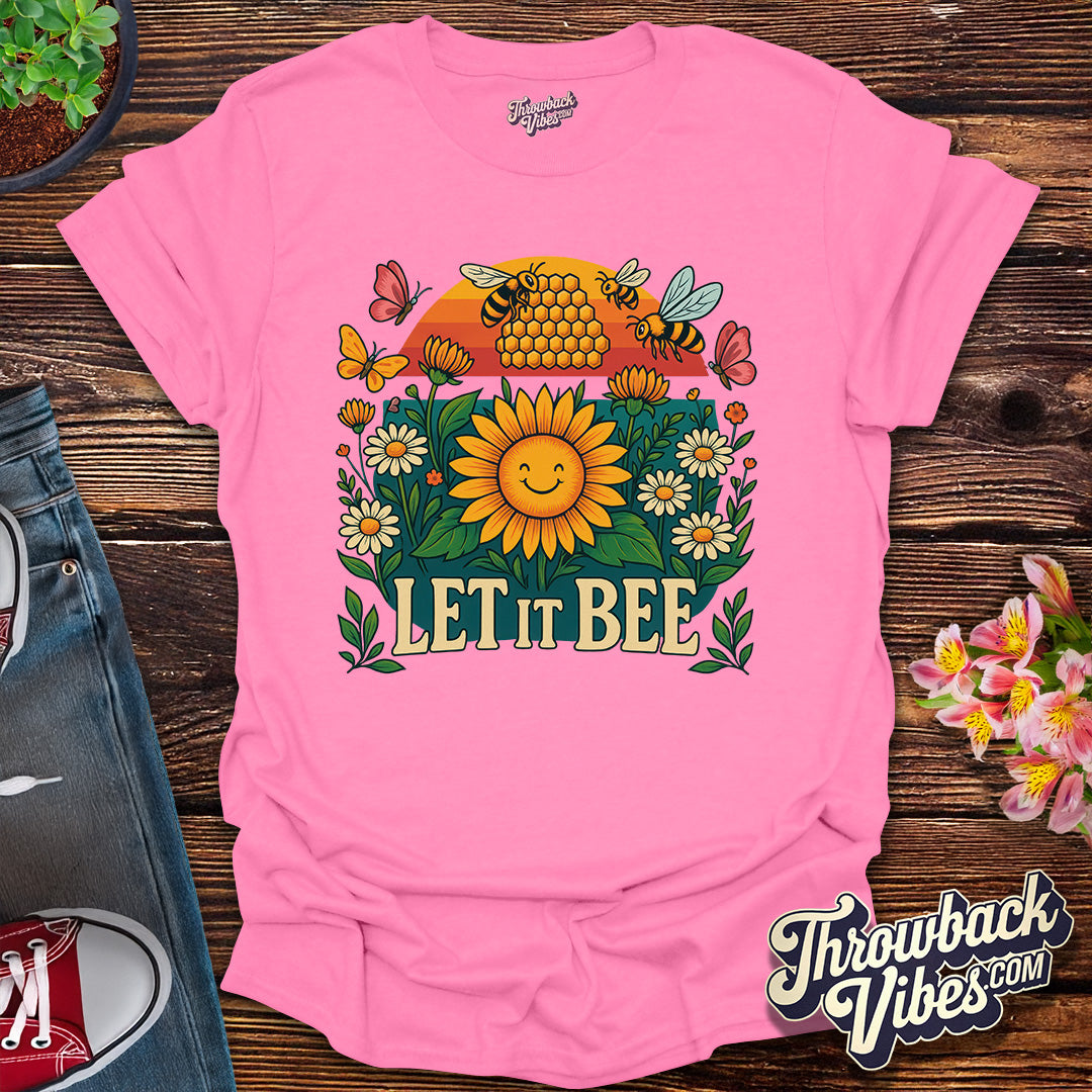 Let It Bee β Retro Groovy Garden T-Shirt