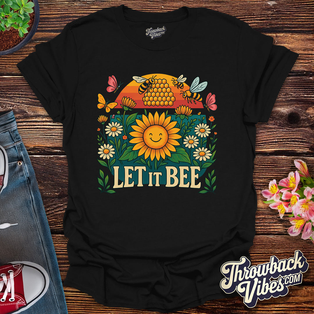 Let It Bee β Retro Groovy Garden T-Shirt