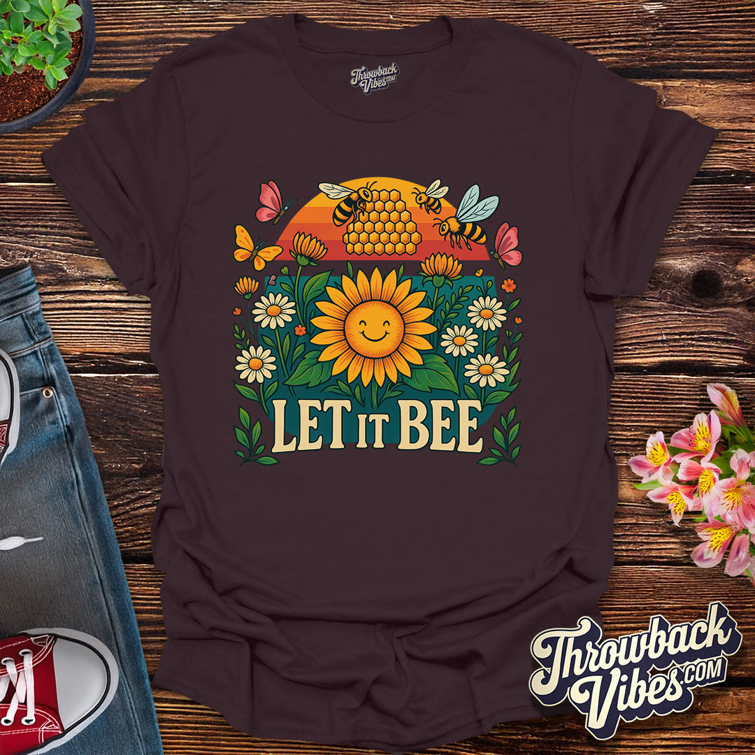 Let It Bee β Retro Groovy Garden T-Shirt