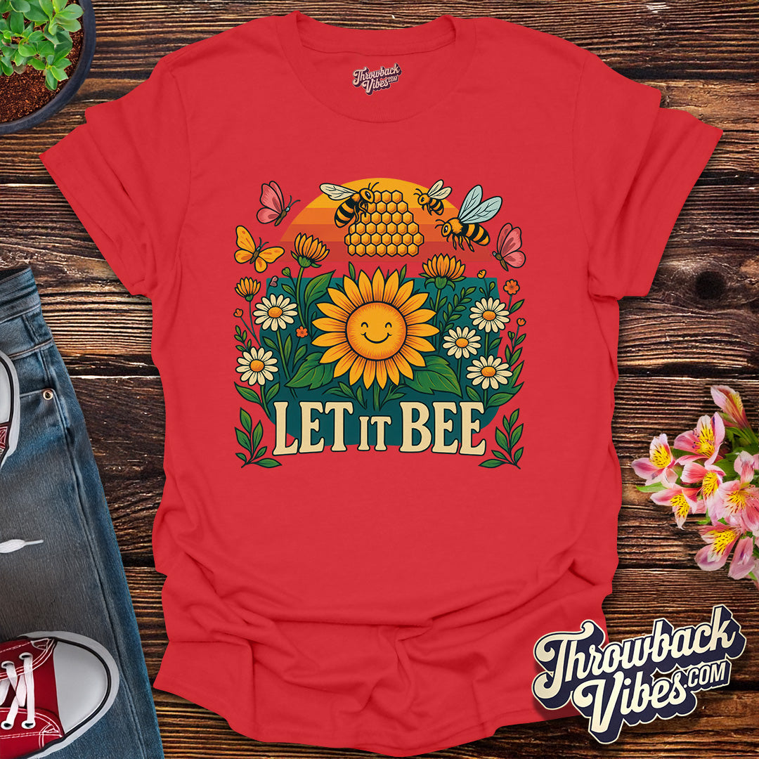Let It Bee β Retro Groovy Garden T-Shirt