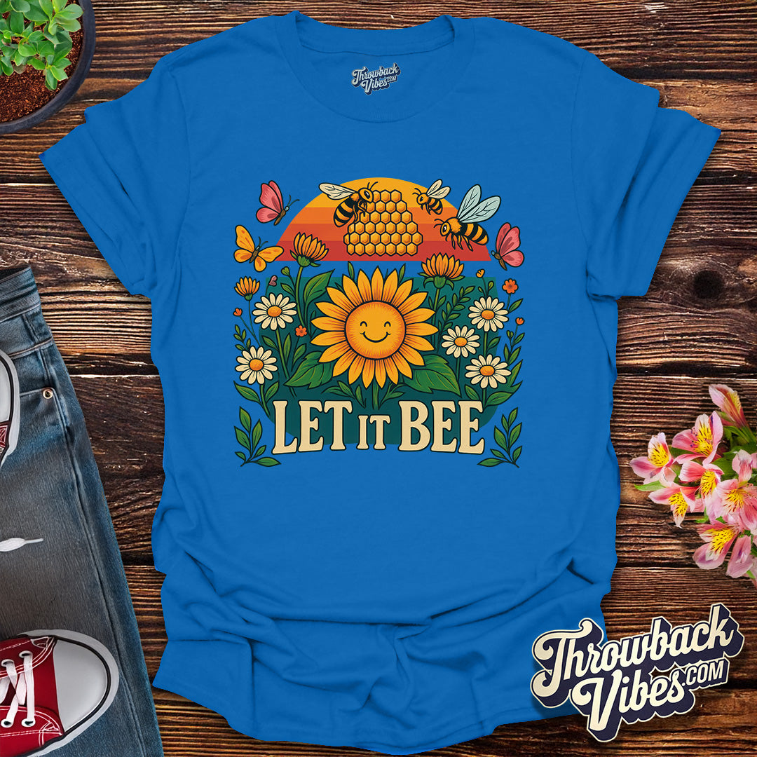 Let It Bee β Retro Groovy Garden T-Shirt