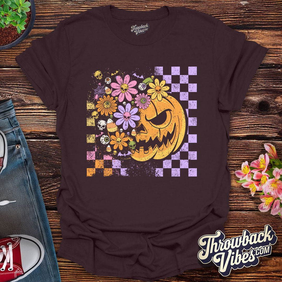 Flower Power Pumpkin T-Shirt