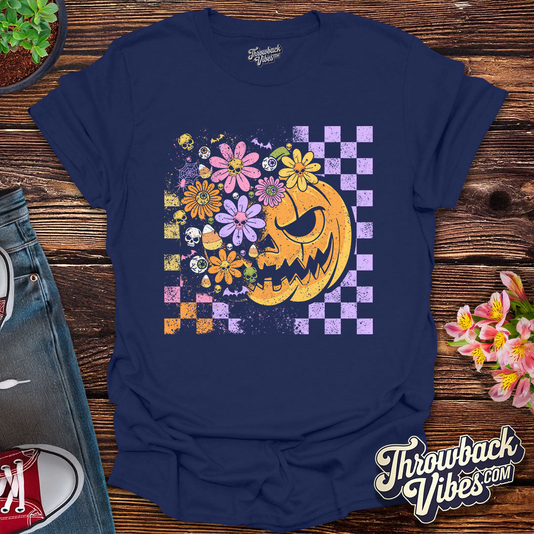 Flower Power Pumpkin T-Shirt