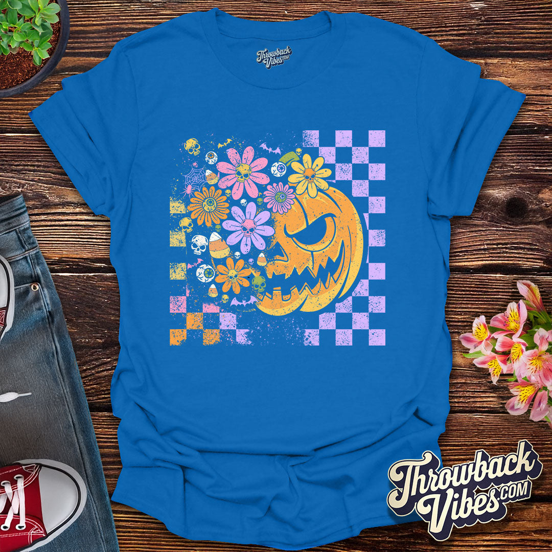 Flower Power Pumpkin T-Shirt