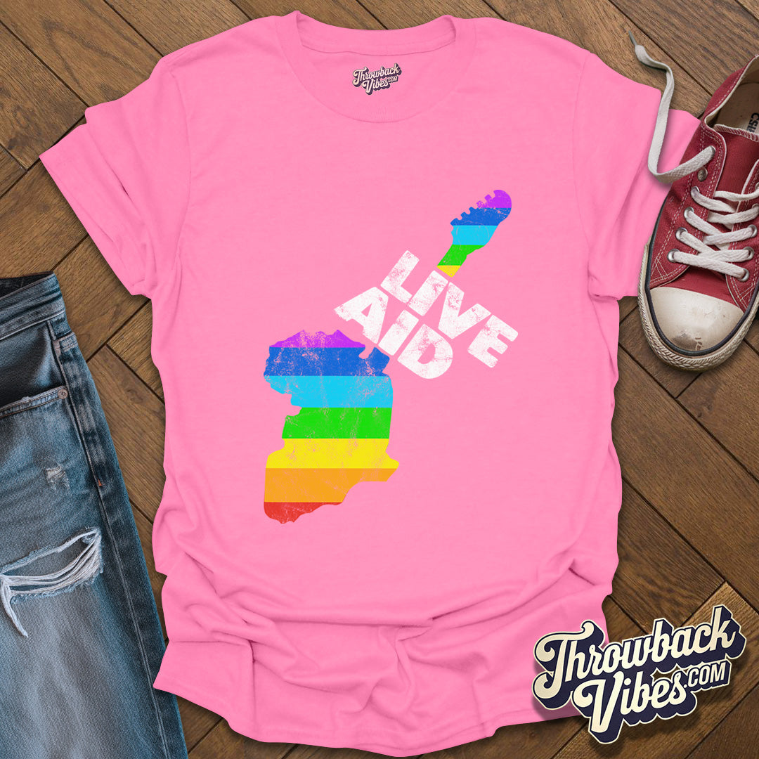 Live Aid Concert Unisex Retro T-Shirt - Throwbackvibes