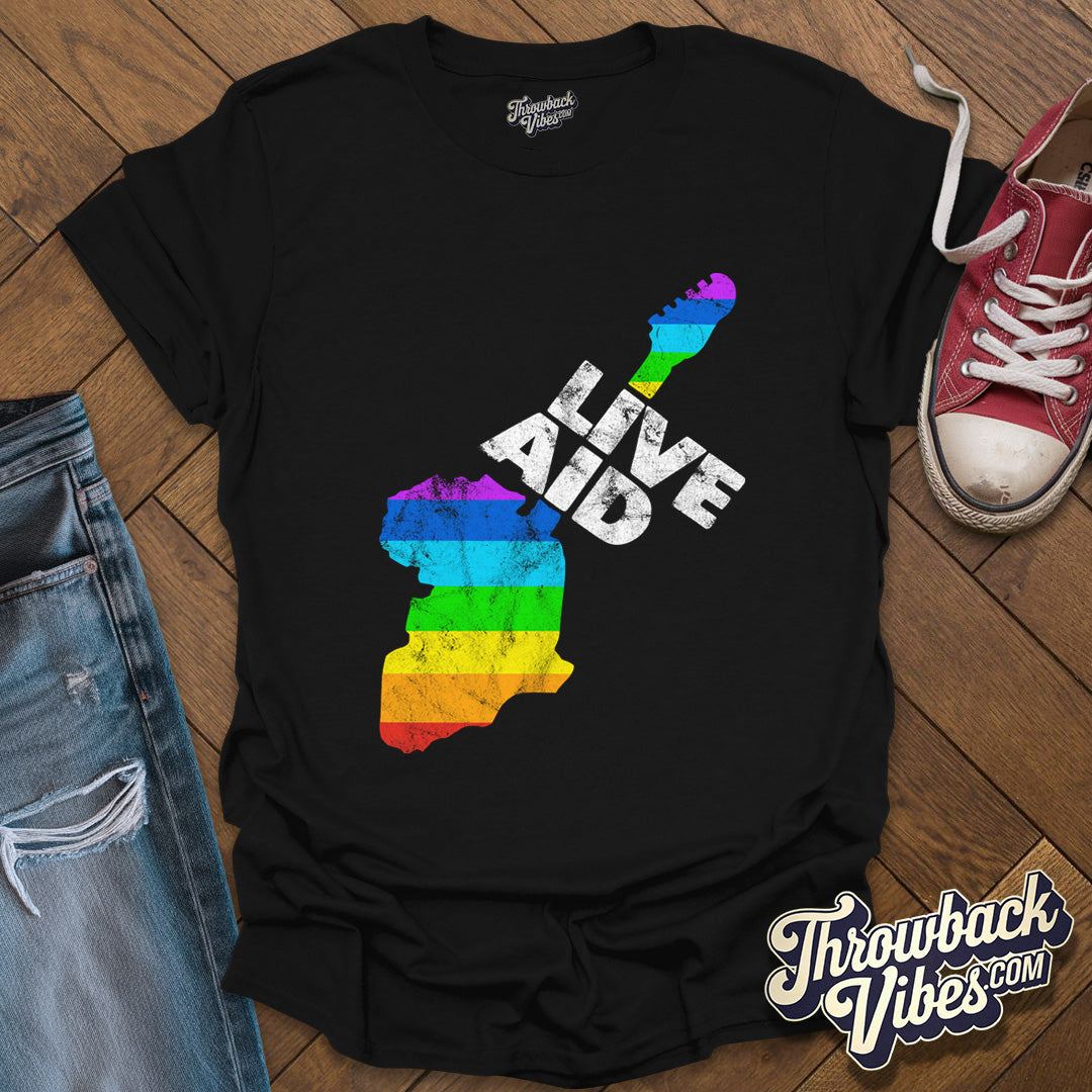 Live Aid Concert Unisex Retro T-Shirt - Throwbackvibes