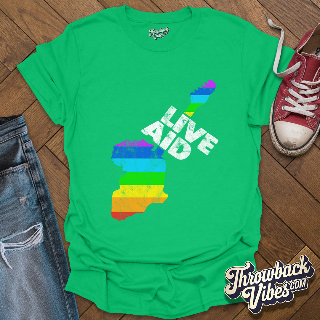Live Aid Concert Unisex Retro T-Shirt - Throwbackvibes