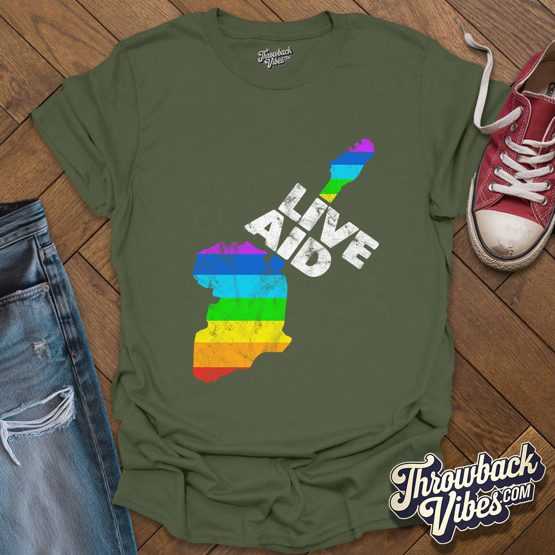 Live Aid Concert Unisex Retro T-Shirt - Throwbackvibes