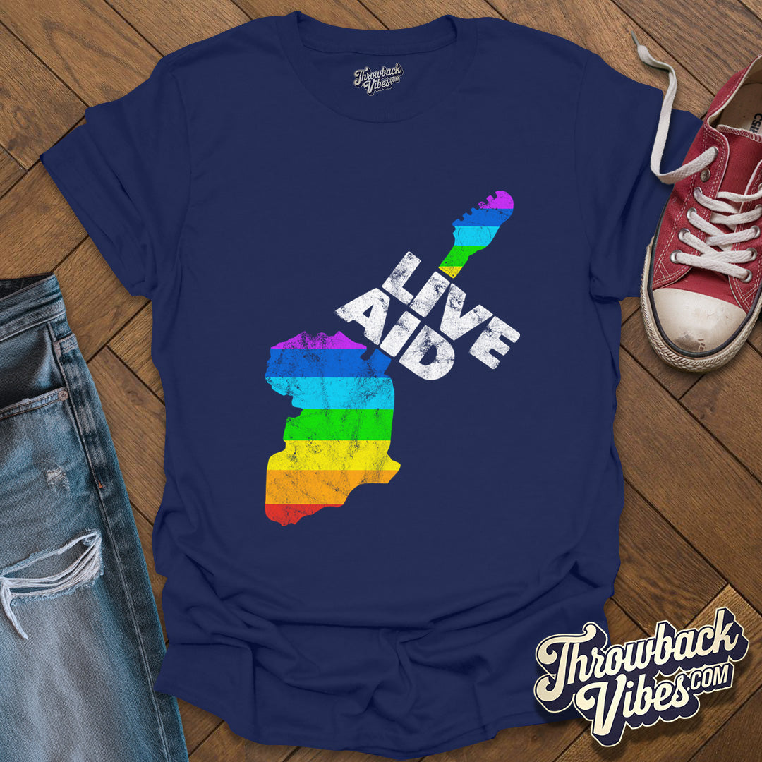 Live Aid Concert Unisex Retro T-Shirt - Throwbackvibes