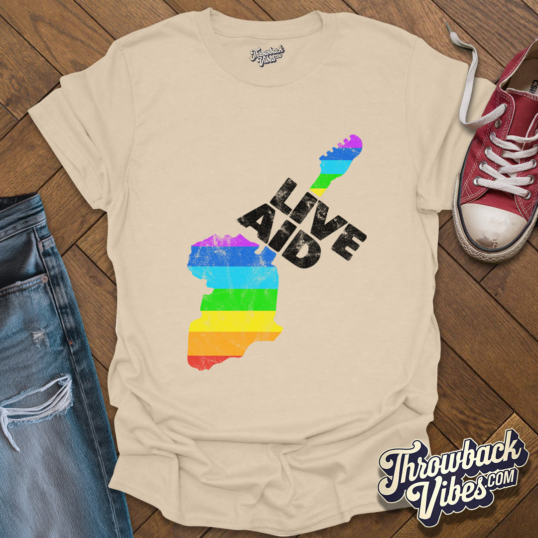 Live Aid Concert Unisex Retro T-Shirt - Throwbackvibes