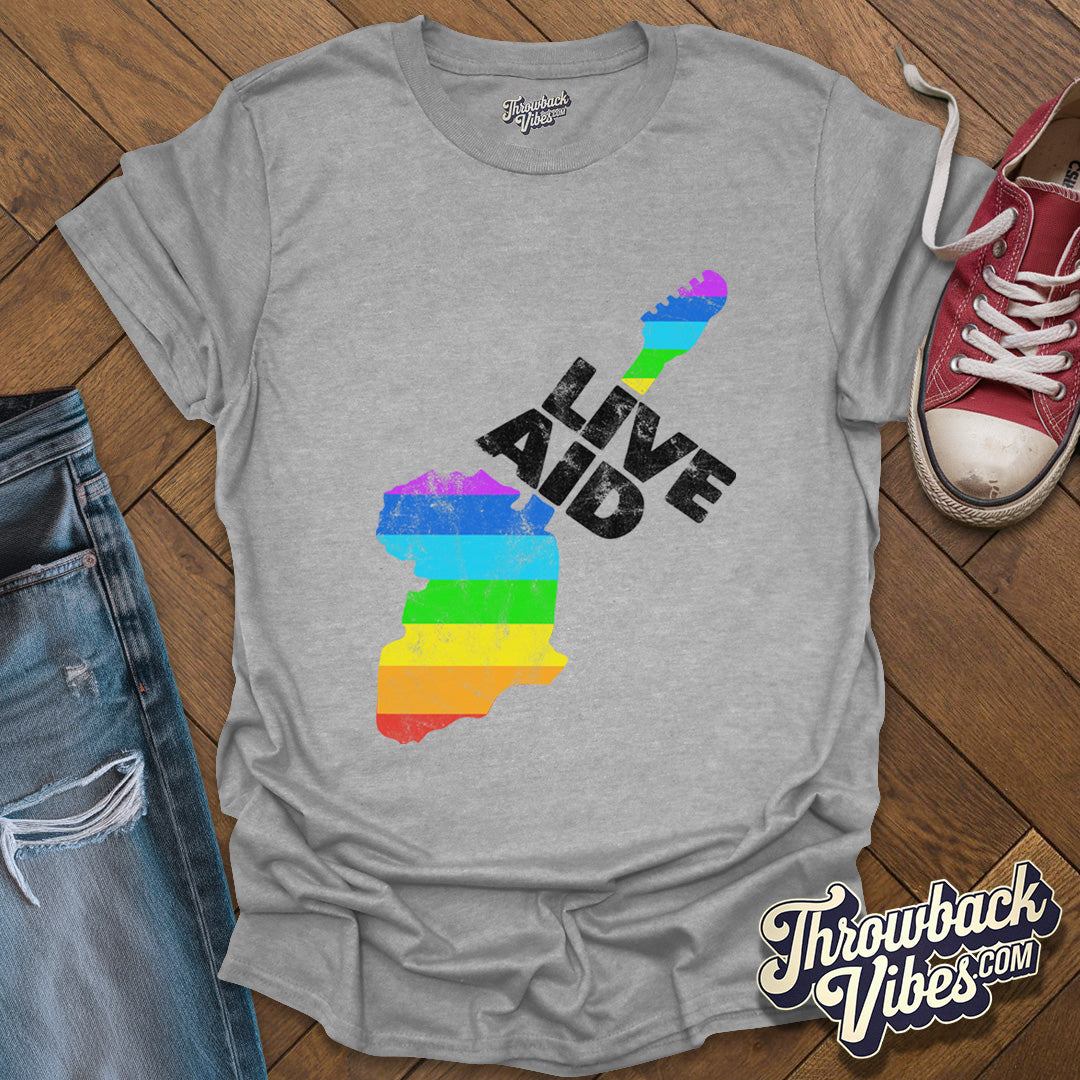 Live Aid Concert Unisex Retro T-Shirt - Throwbackvibes