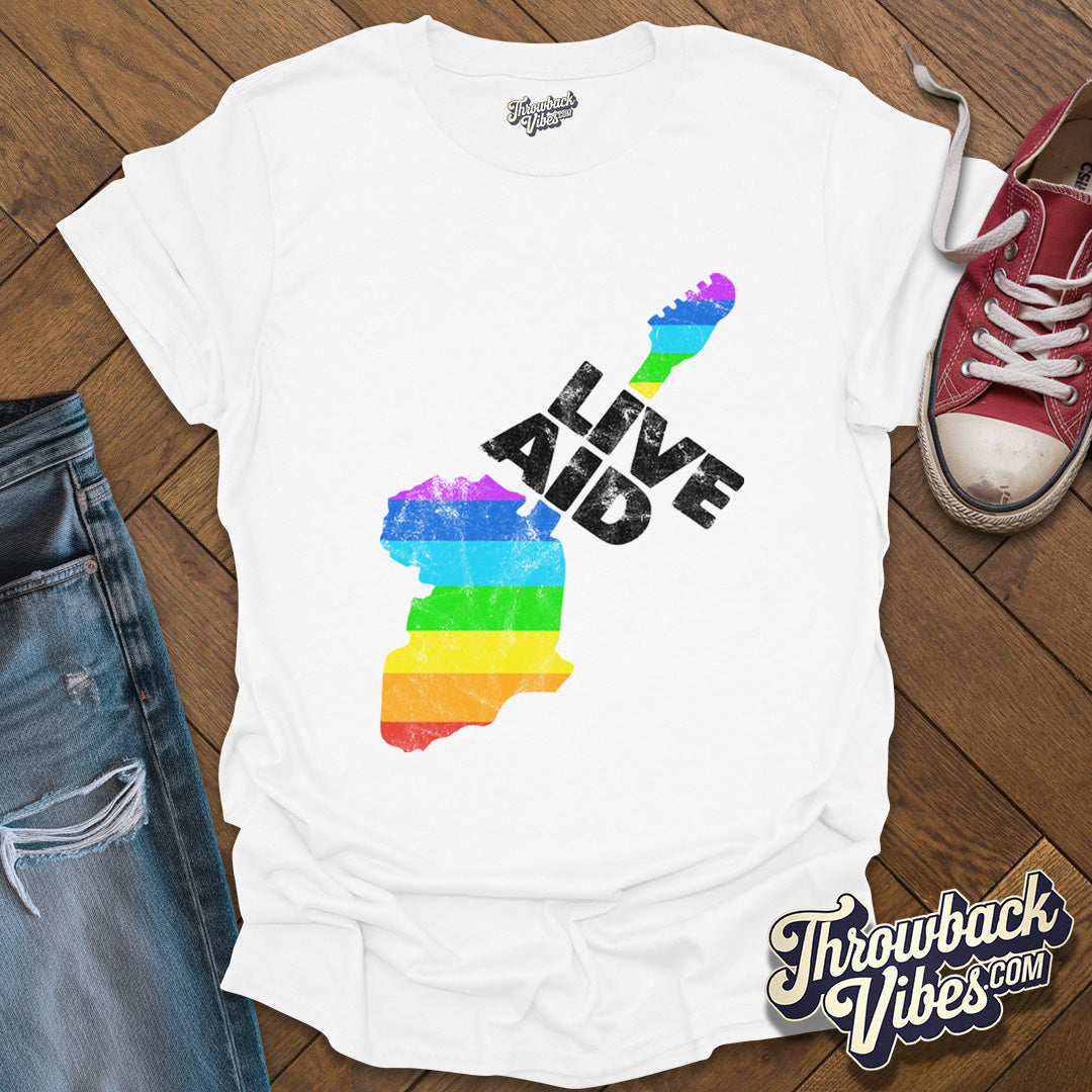 Live Aid Concert Unisex Retro T-Shirt - Throwbackvibes