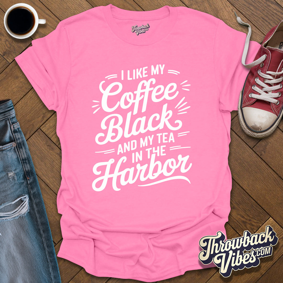 I Like My Coffee Black T-Shirt - Throwbackvibes