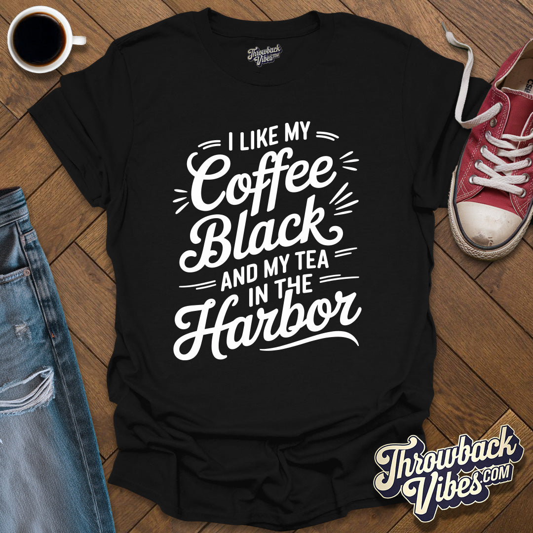 I Like My Coffee Black T-Shirt - Throwbackvibes