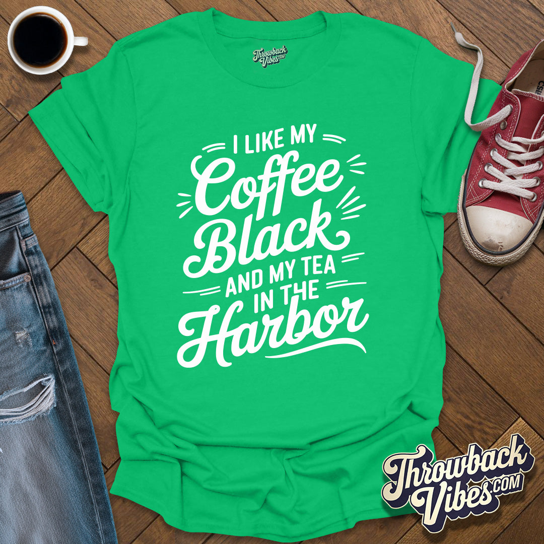 I Like My Coffee Black T-Shirt - Throwbackvibes