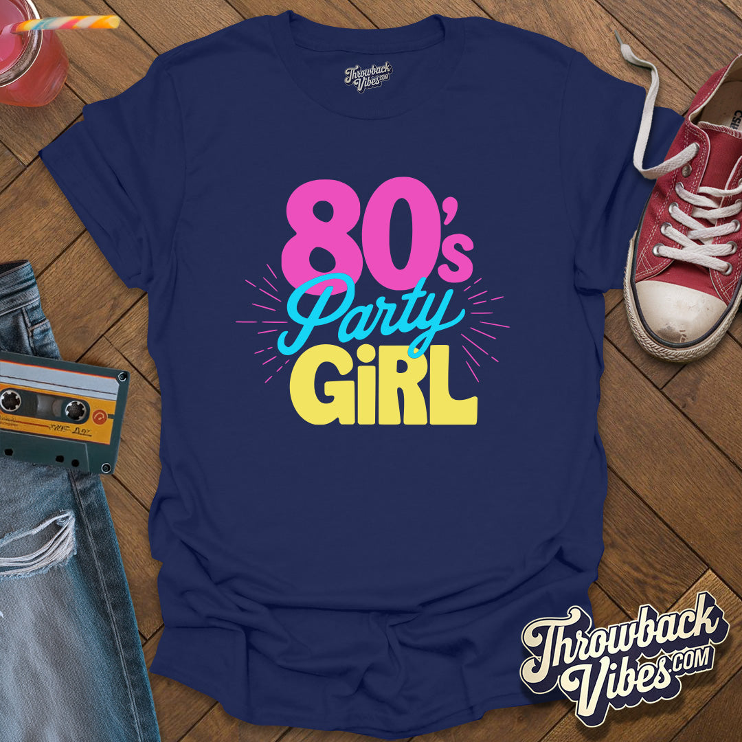 80s Party Girl T-Shirt - Throwbackvibes