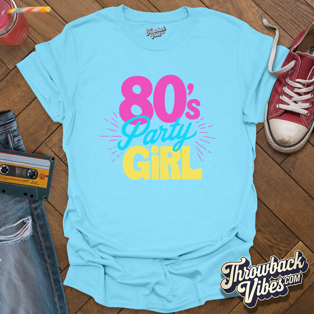 80s Party Girl T-Shirt - Throwbackvibes