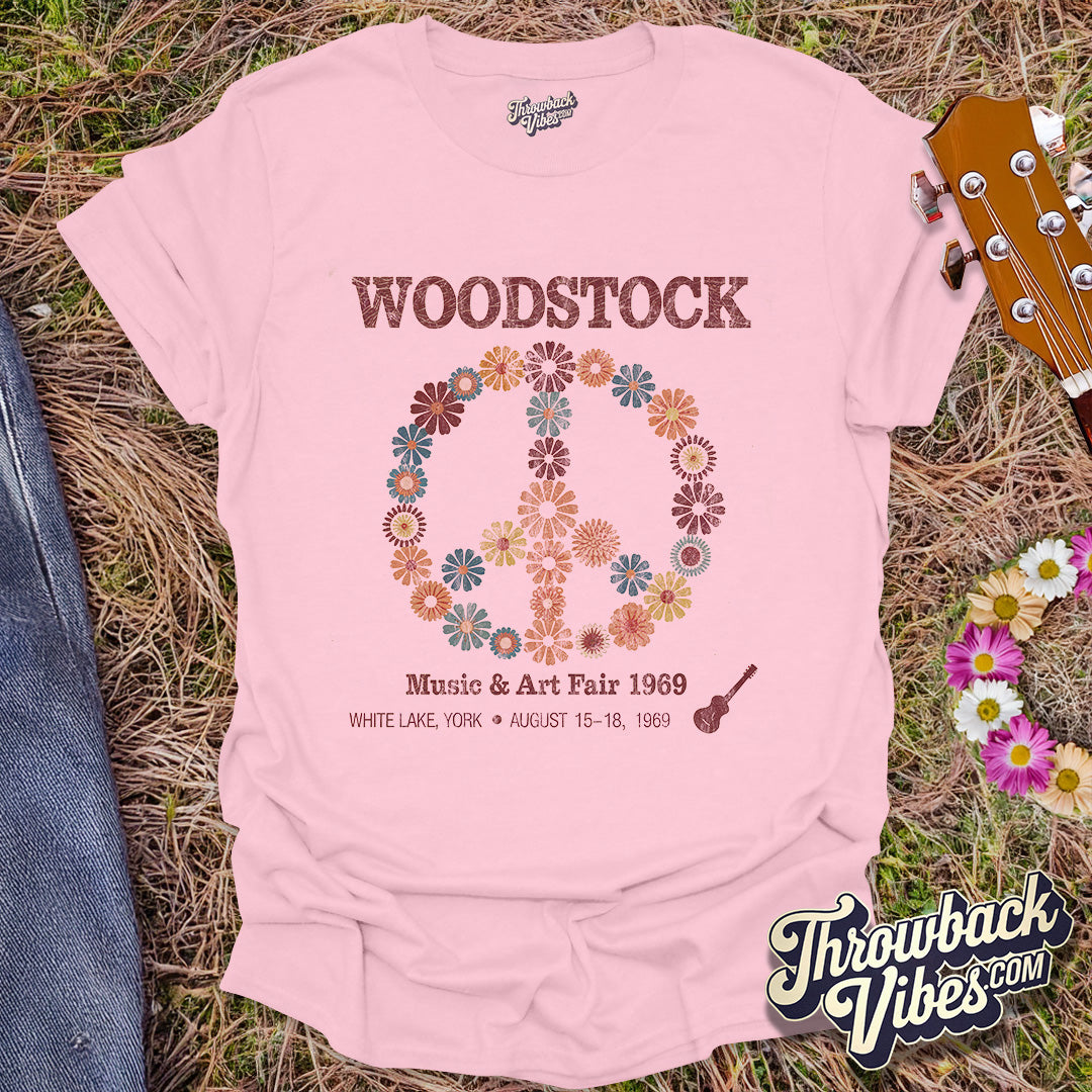 Woodstock Music & Art Fair 1969 T-Shirt - Throwbackvibes