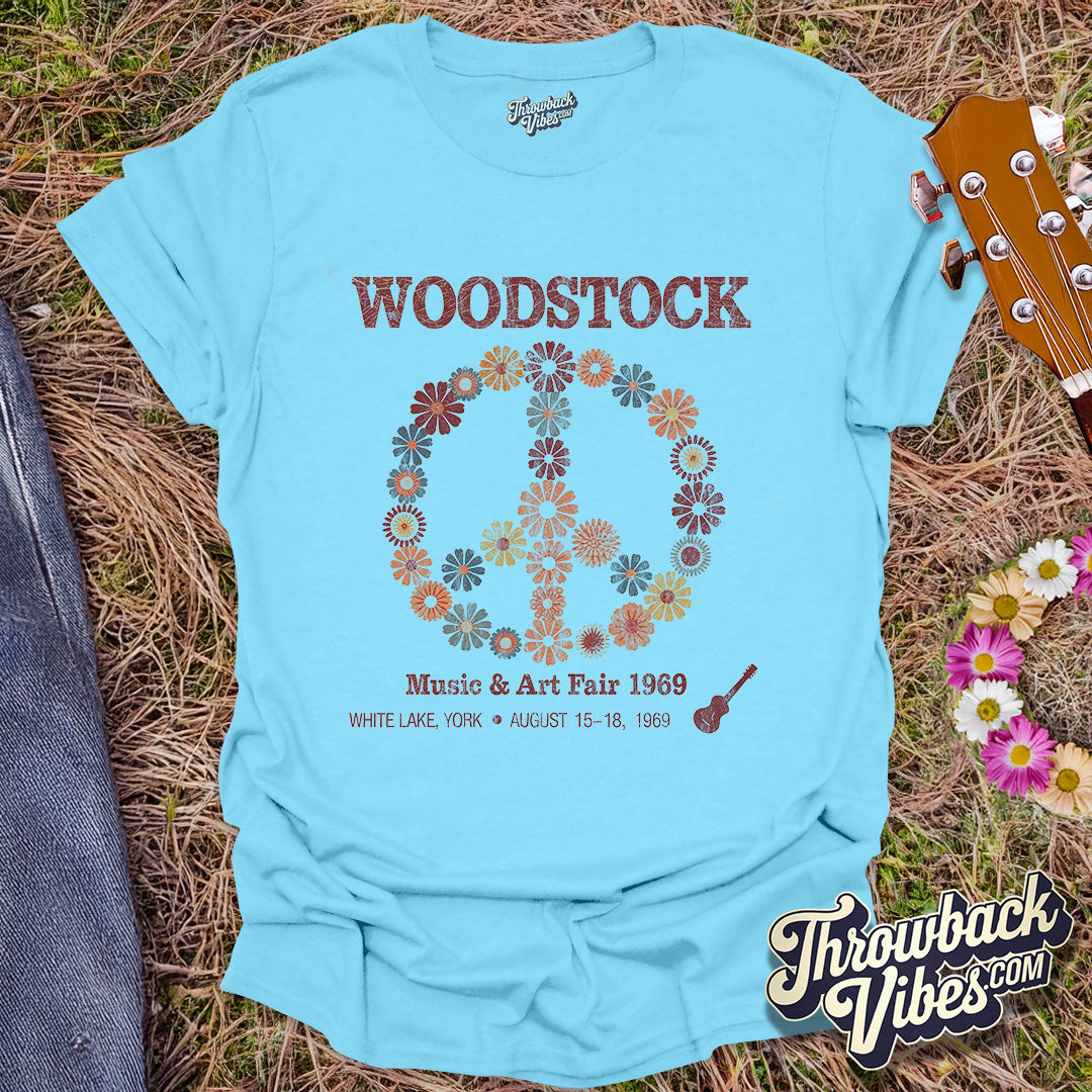 Woodstock Music & Art Fair 1969 T-Shirt - Throwbackvibes