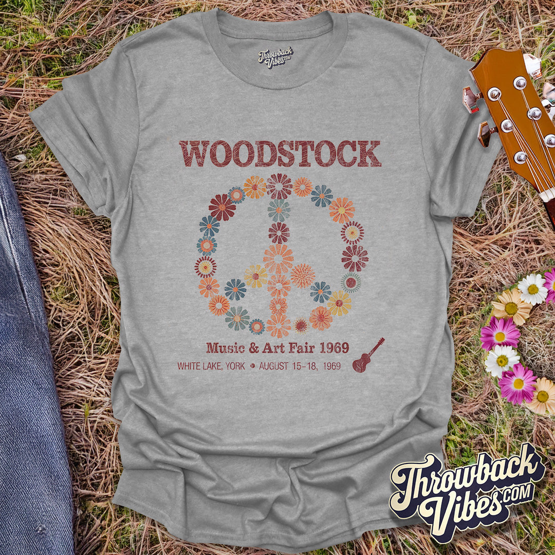 Woodstock Music & Art Fair 1969 T-Shirt - Throwbackvibes