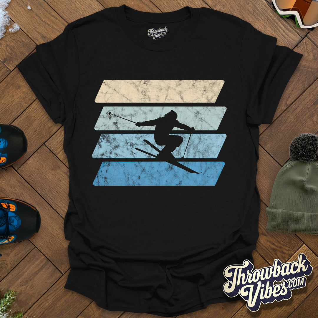 Vintage Skier T-Shirt - Throwbackvibes