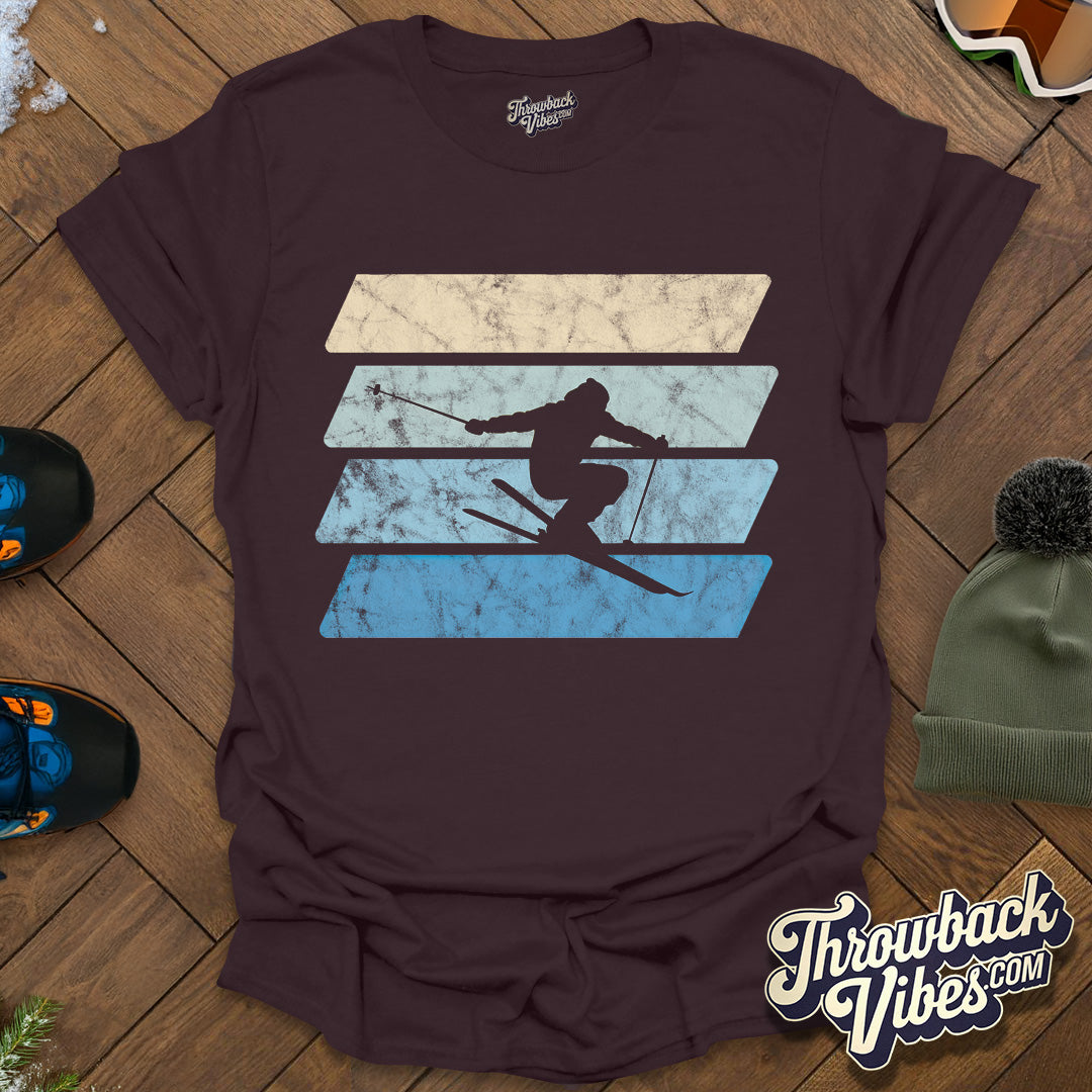 Vintage Skier T-Shirt - Throwbackvibes