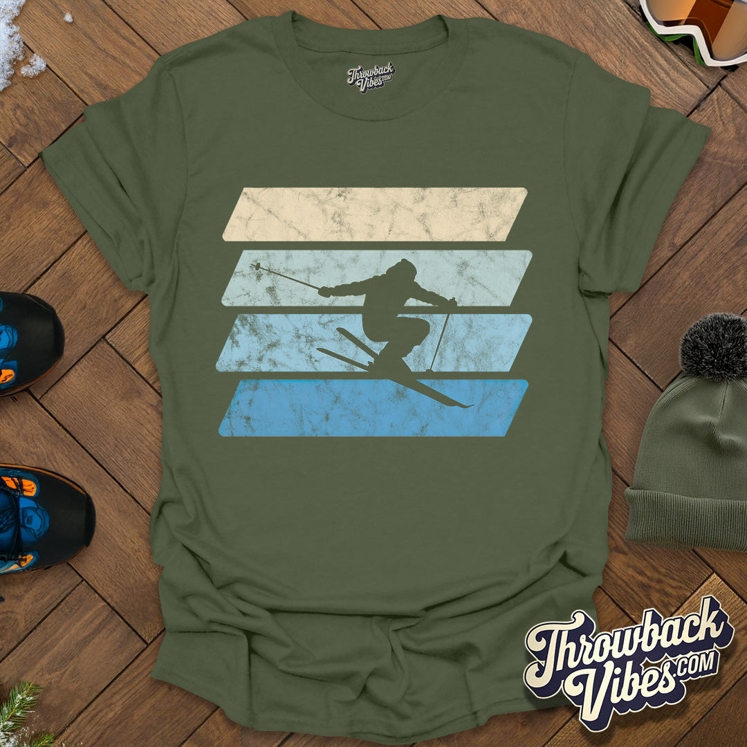Vintage Skier T-Shirt - Throwbackvibes