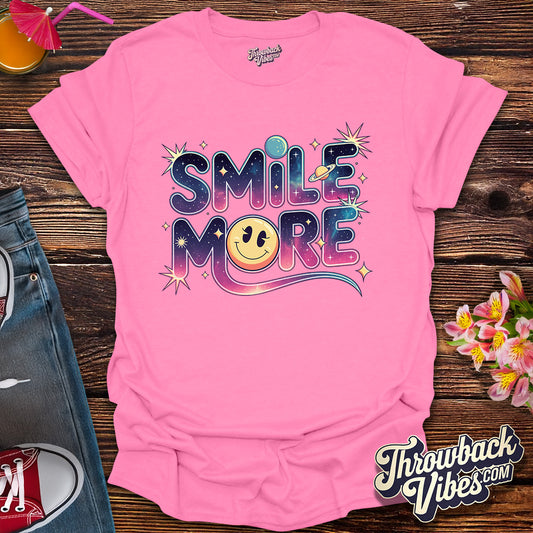 Smile More - Cosmic Retro Edition T-Shirt