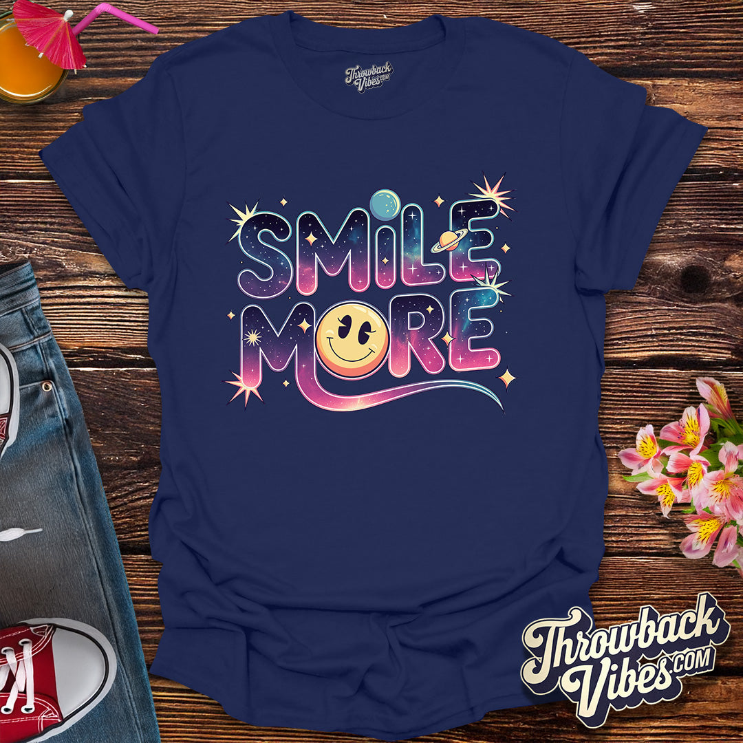 Smile More - Cosmic Retro Edition T-Shirt