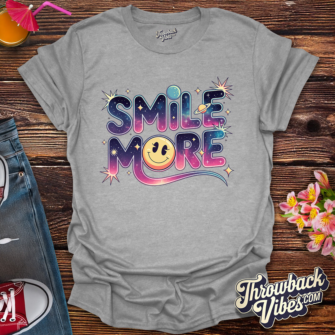 Smile More - Cosmic Retro Edition T-Shirt