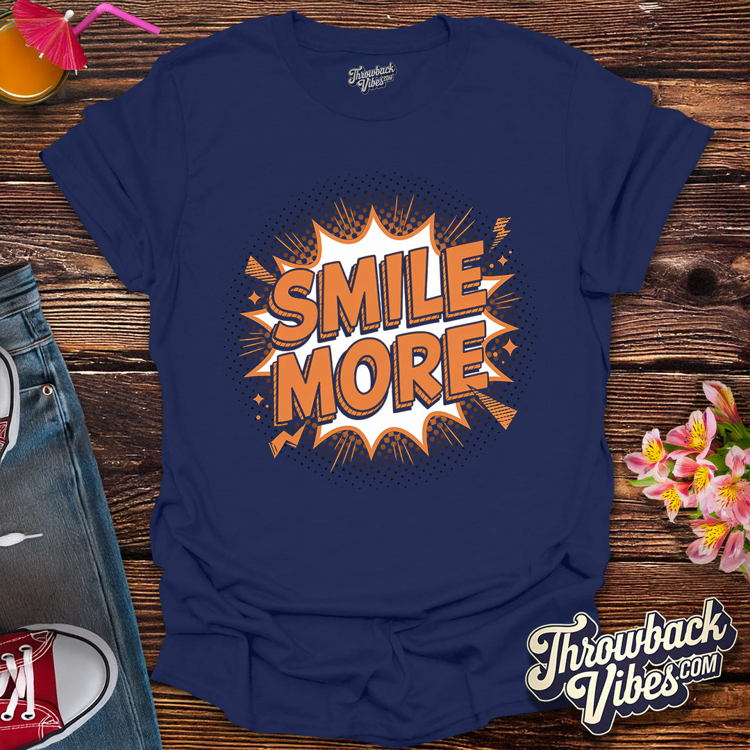 Smile More – Comic Pop Art Edition T-Shirt