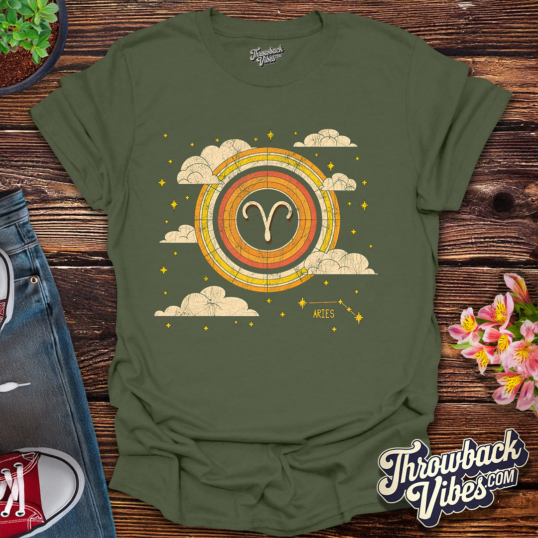 Aries – Vintage Astrology Vibes T-Shirt