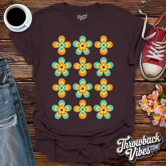 Flower Power Grid T-Shirt