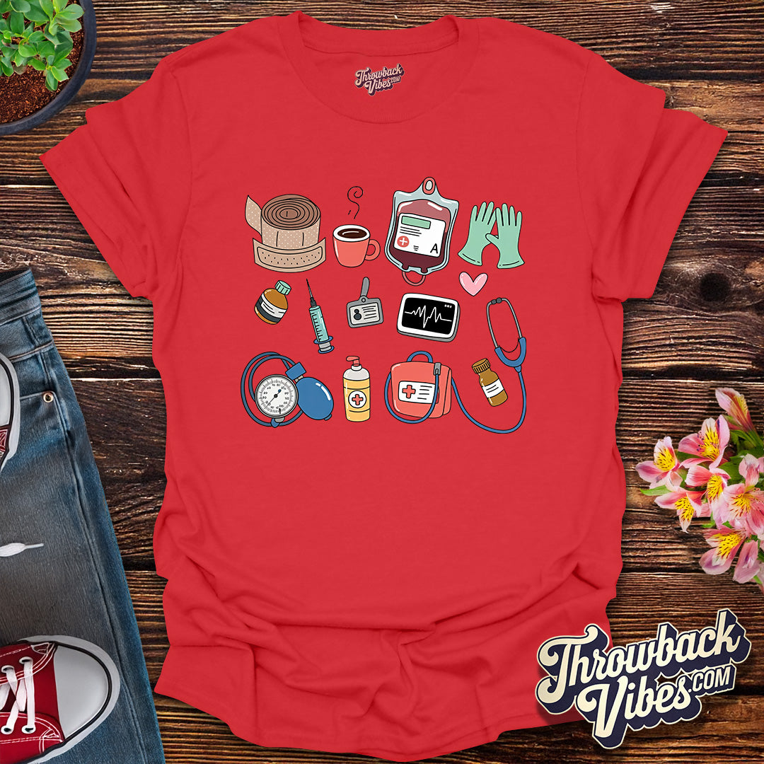Nurse Life Essentials T-Shirt