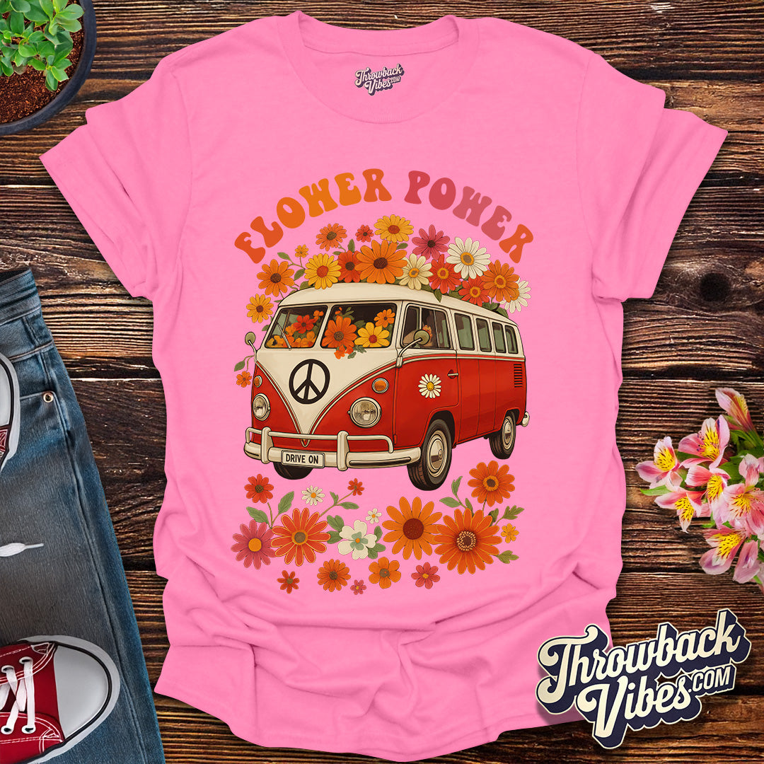 Flower Power Van – Red Edition T-Shirt