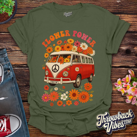 Flower Power Van – Red Edition T-Shirt