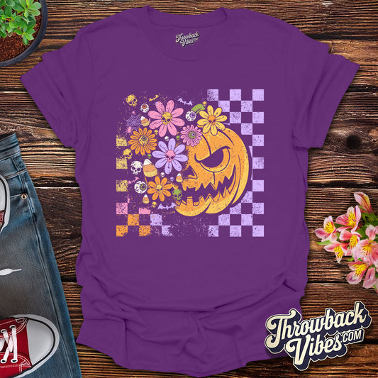 Flower Power Pumpkin T-Shirt