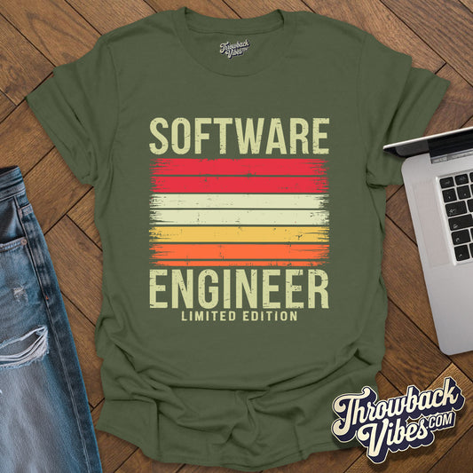 Software Engineer Vintage T-Shirt - Throwbackvibes 
