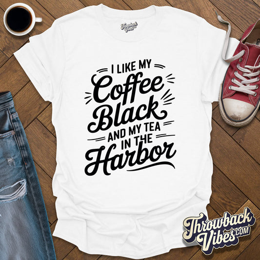 I Like My Coffee Black T-Shirt - Throwbackvibes 